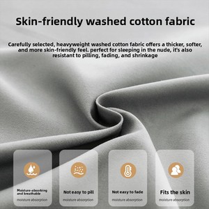 Washed Cotton All-inclusive Bed Skirt Cover Set Dustproof Protective Solid Modern Style Foreign Trade Cross-border Model <strong>Eleven</strong> - Product Image 3
