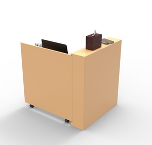 Đồ nội thất hiện đại Kim Loại gấp văn phòng di động máy tính nghiên cứu bàn bảng đứng với 4 bánh xe đẩy - Product Image 4