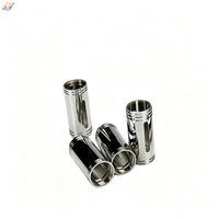 Custom CNC Turned Stainless Steel Cylindrical Sleeve with Mirror Polished Finish and Precision Grooves OEM ODM
