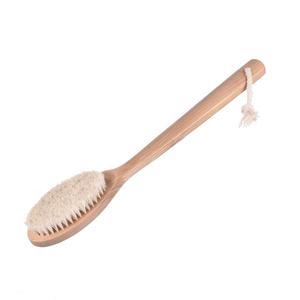 Manico lungo strumento per la cura del corpo con varie setole di cinghiale di cavallo spazzola da bagno per la pelle posteriore utile spazzole da bagno spugne scrubber - Product Image 5