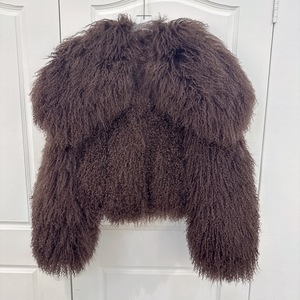 <span class=keywords><strong>Cappotto</strong></span> da <span class=keywords><strong>donna</strong></span> RX Fluffy Plus Size <span class=keywords><strong>con</strong></span> collo grande, scialle e coprispalle, caldo, <span class=keywords><strong>in</strong></span> vera lana di pecora e <span class=keywords><strong>pelliccia</strong></span> mongola <span class=keywords><strong>con</strong></span> scialle <span class=keywords><strong>in</strong></span> <span class=keywords><strong>pelliccia</strong></span> - Product Image 4