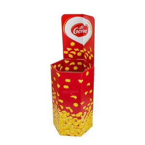 New Customized Supermarket Promotion Custom Cardboard Retail Dump Bins Display <b>Stand</b> <b>Printed</b> Corrugated Pallet Dump Bin - Product Image 1