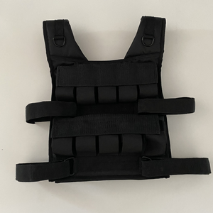 Gilet lesté réglable de 20 kg pour la course à pied, entraînement musculaire avec poids en fer, vêtements d'entraînement en plein air, sacs lestés - Product Image 1