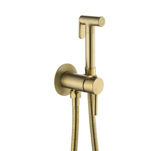 Bidet <b>Spray</b> Gun Wall <b>Mounted</b> Single Hole Brass With Dual Control Valve Easy Installation - Product Image 5