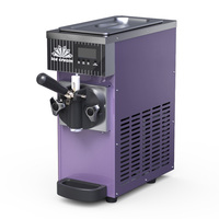 Fabrieks prijs mini commerciële automatische soft serve ijsmachine draagbare tafelmodel één smaak kleine ijsmachine
