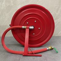 Enrouleur de tuyau d'incendie mural 30m 1 pouce, type pivotant automatique, équipement de protection incendie