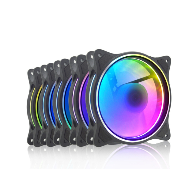 Power Supply Extension Cable Case Fan 12cm Led Pc 120 Rgb Fan