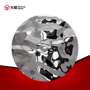 Panneau Miroir Ondulation De L'eau En Acier Inoxydable 201 304 Feuille Or Argent <span class=keywords><strong>Surface</strong></span> pour Mur Décoratif - Product Image 2