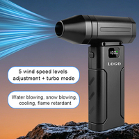 Factory Price 247.6g Lightweight Wireless Jet Fan Durable & Sturdy Hand Held Air Duster LED Digital Display Mini Violent Fan