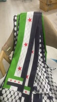 Promotion d'usine : Drapeau sur mesure, Drapeau syrien personnalisé 3*5 pieds, Écharpe personnalisée, Drapeau à agiter à la main