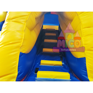 Prix d'usine Toboggan gonflable commercial en PVC à double piste et château combiné, Toboggan gonflable à double piste pour enfants - Product Image 4