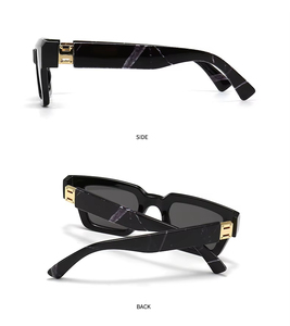 แว่นกันแดดแฟชั่นหรูหราดีไซน์เนอร์สไตล์เรโทรทรงสี่เหลี่ยมทันสมัยสำหรับผู้หญิงผู้ชาย ป้องกันแสงสีฟ้า - Product Image 3