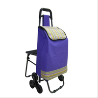 Chariots de courses pliables légers et portables sur mesure pour supermarchés, chariots de courses pliables avec roues