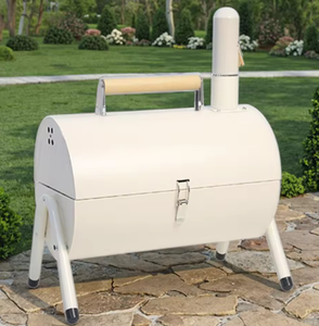 Barbecue de camping en acier inoxydable en gros, barbecue rond portable au charbon de bois, fumoir facile à assembler - Product Image 6