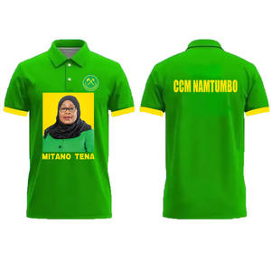 Camisetas Polo Personalizadas de Tanzania, 100% Poliéster, Tejido de Punto, Camisetas con Estampado de <span class=keywords><strong>Candidato</strong></span> Presidencial - Product Image 6