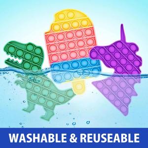 2023 Ensemble de jouets Fidget Bean Spinner en silicone, plastique et mousse, anti-stress, éducatifs, pour enfants, calendrier de l'Avent, Popit, sensoriels, Huggi Wuggi - Product Image 5