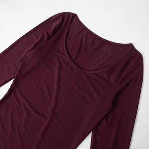 2025 primavera tejido manga larga sólido espalda descubierta encaje hasta cuello cuadrado vestidos de mujer elegante fiesta de noche ropa informal básica - Product Image 4