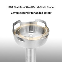 Pengolah Makanan Multifungsi Stainless Steel untuk Bayi, Pembuat Makanan Bayi, Blender Elektrik Genggam Rumah Tangga Ringkas