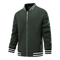Veste de baseball hommes taille européenne Style Simple col montant décontracté printemps automne vêtements d'extérieur
