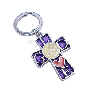Custom Made Metal <b>Keychain</b> Zinc Alloy Irregular Shape <b>Anime</b> Character Digital Printing Bright Nickel Business Gift - Product Image 5