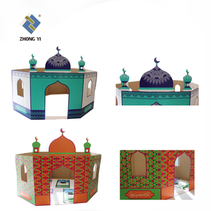 Moschea di cartone interattiva educativa, gioco da colorare maschera di cartone fai da te - Product Image 6