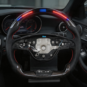 Volante Deportivo Original Dhsmt con Pantalla LED Inalámbrica, Fibra de Carbono, Agarre de 30 mm, 3 Radios, para Mercedes-Benz W205 C63 2015-2018 - Product Image 5