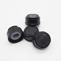 Bouchons de bec verseur anti-fuite et anti-déversement en plastique PP de 32 mm pour produits chimiques industriels, avec couvercle à vis inviolable pour bouteille de lubrifiant