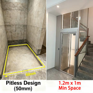 Traksi Drive penumpang Lift/630kg Mrl 4 6 orang beban besar perumahan kantor komersial Lift rumah - Product Image 3