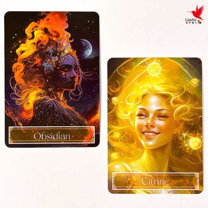 Venta al por mayor de alta calidad Sacred Feminine Awakening Crystal Oracle Deck Cards Papel de Protección Ambiental Naipes personalizados - Product Image 5