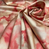 19mm 108cm soie mûrier tissu fleur impression soie tissu pour femme