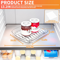 Boîte de rangement rotative à double niveau en plastique pour réfrigérateur avec plateau antidérapant à 360 degrés, support mural pour épices de cuisine