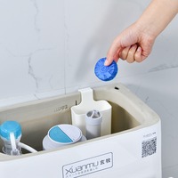 Vente directe usine : Boîte de rangement suspendue pour comprimés nettoyants WC en plastique, empêchant les résidus dissous de polluer le réservoir d'eau
