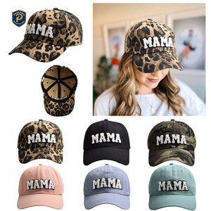 Gorra de Béisbol de Seis Paneles con Estampado de Leopardo, Estilo Dad Hat, de Algodón Lavado, Correa Ajustable, Logotipo Personalizado, Gorra de Moda - Product Image 6
