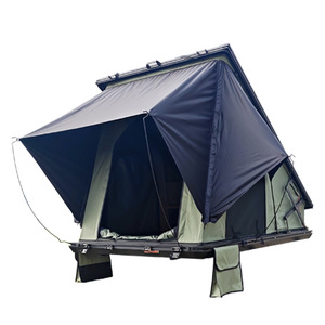 Tente de toit triangulaire en alliage d'aluminium à prix d'usine, tente de <span class=keywords><strong>camping</strong></span> rigide hydraulique automatique pour SUV, pick-up, atelier - Product Image 2