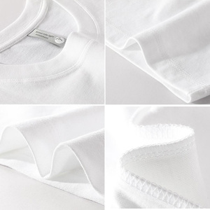 T-shirt pour homme à manches courtes, col rond, tricoté, en coton, décontracté, respirant, coupe régulière, été, basique, avec logo personnalisé OEM - Product Image 3