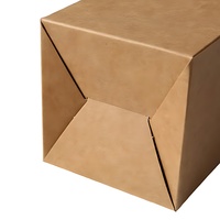 Scatola di cartone marrone nero bianco all'ingrosso per la scatola di carta di dimensioni diverse di piccole imprese per il profumo di candela cosmetica