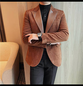 <span class=keywords><strong>Giacca</strong></span> da <span class=keywords><strong>uomo</strong></span> in <span class=keywords><strong>giacca</strong></span> monopetto Casual da <span class=keywords><strong>uomo</strong></span> con risvolto in <span class=keywords><strong>pelle</strong></span> alla moda <span class=keywords><strong>giacca</strong></span> da <span class=keywords><strong>uomo</strong></span> - Product Image 4