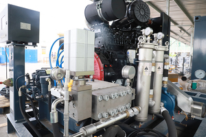 Macchina 20000 a getto d'acqua ad alta pressione <span class=keywords><strong>psi</strong></span> a motore Diesel per la pulizia di fognature e tubi - Product Image 6