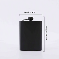 Flacon Anti-corrosion 6oz/7oz/8oz, 3 tailles, poignée confortable, forte étanchéité, flacon d'alcool, Portable, whisky, Flagon pour hommes Gi