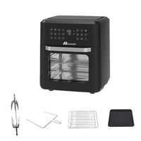 Anbolife OEM Friteuse à air 12L avec panneau IMD, fonction rôtissoire, fenêtre en verre transparent, four à porte amovible, appareil électroménager ETL