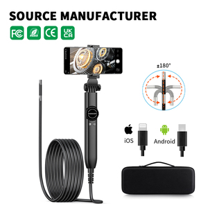 Endoscope industriel haut de gamme avec écran, étanche à l'eau et à l'huile, caméra d'inspection à câble flexible 8 LED pour l'automobile - Product Image 2