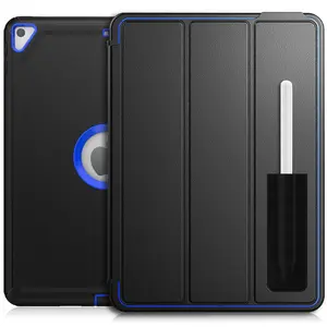 Robuuste Drievoudige Opvouwbare Standaard Magneethoes Voor Ipad 10.2 Gen 9 Air 10.5 Pu Lederen Harde Rug Beschermhoes