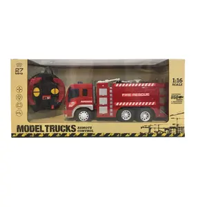 Wholesale Children 1:16 Four Way Radio Control Toys Truck With Lamp Light Rc Car Remote Control Fire Truck