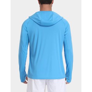 เสื้อฮู้ดกันแดด UPF 50+ แขนยาวสำหรับผู้ชาย FOXA เสื้อแรชการ์ดสำหรับกิจกรรมกลางแจ้ง ว่ายน้ำ เดินป่า ตกปลา - Product Image 2
