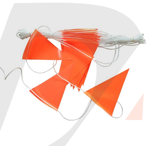 Double-Sided Reflective <b>Roadway</b> Flag Tear-Resistant and Waterproof Red PVC/PE Material for Enhanced <b>Safety</b> - Product Image 1