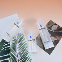 Flacon pompe cosmétique et lotion de soin 60ml 100ml 120ml 100% PCR PP avec pompe sans air, impression sérigraphique personnalisée du logo
