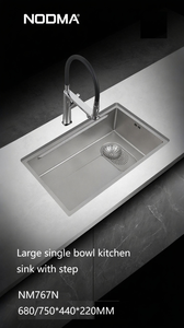 2026 New Arrival Nodma NM767N Modern Nano Single Bowl Handmade Gun Gray 304 Stainless Steel Multifunction Smart <strong>Kitchen</strong> <strong>Sink</strong> - Product Image 3