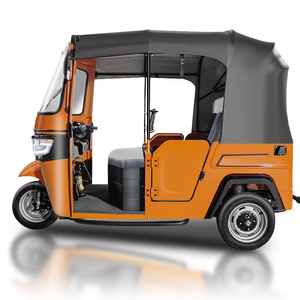 Triciclo Eléctrico de Acero con Carrocería Abierta para 4 Pasajeros, 1500W-4000W, >60V, Peso en Vacío 400-500kg, Velocidad 50-70km/h, Autonomía 90km, Tipo Tuk Tuk Eléctrico - Product Image 4