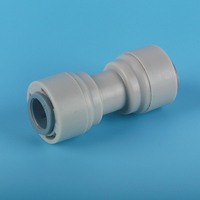 Professionnel 3/8 3/8 pouces égal tuyau droit réduisant connecteur droit connexion couplage plastique rapide pour système d'eau RO