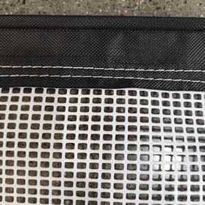 Oeillets en métal et bandes de cartes de couture Tissu en polyester enduit de PVC à grand trou avec œillet <span class=keywords><strong>pour</strong></span> clôture extérieure et filet pare-soleil - Product Image 2